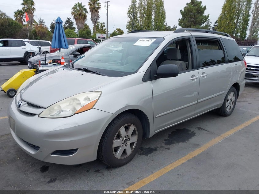 2008 Toyota Sienna Le, Обычный износ, IAAI, VIN 5TDZK23C88S150840 — фото 2