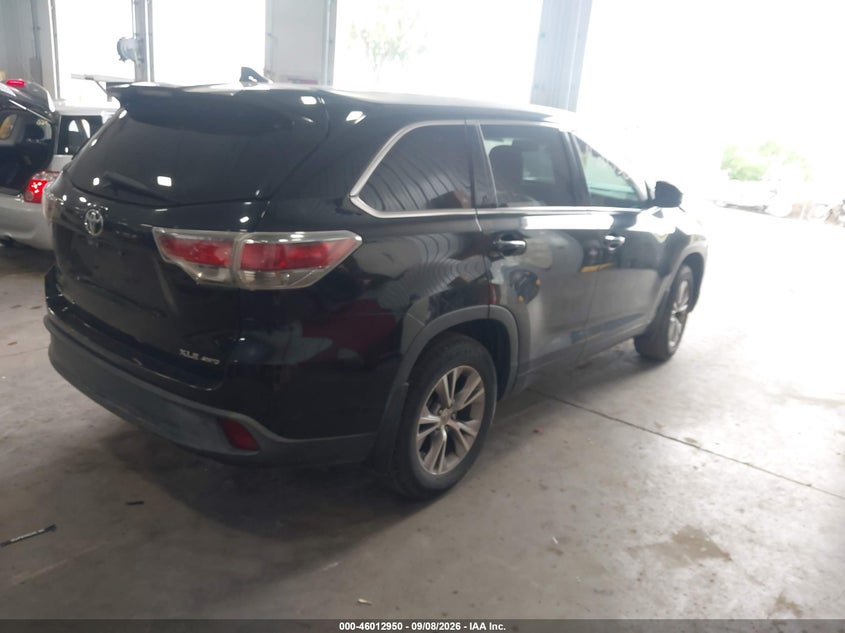 Vin: 5tdjkrfh5fs157822, lot: 46512326, toyota highlander xle v6 20154