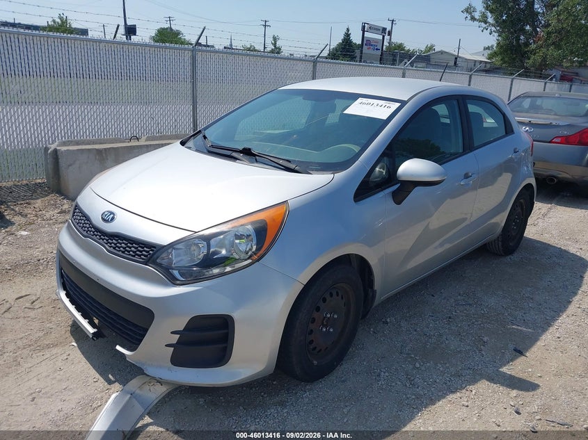 Vin: knadm5a32g6633423, lot: 46512792, kia rio lx 20162