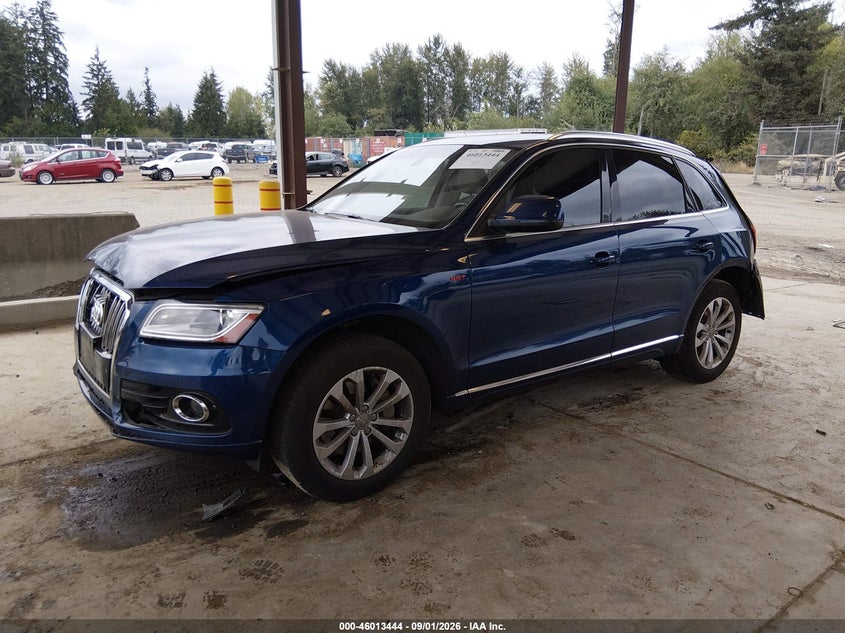 2014 Audi Q5, Front & Rear, IAAI, VIN WA1CMAFP4EA065201 — photo 2