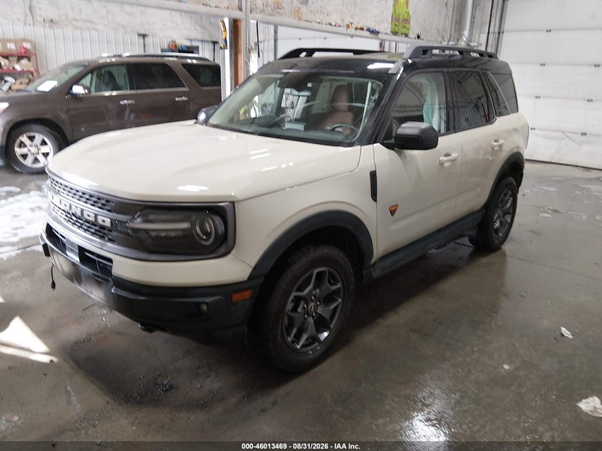 Vin: 3fmcr9d99rre91483, lot: 46512845, ford bronco sport badlands 20242