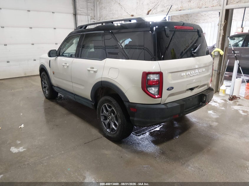 Vin: 3fmcr9d99rre91483, lot: 46512845, ford bronco sport badlands 20243