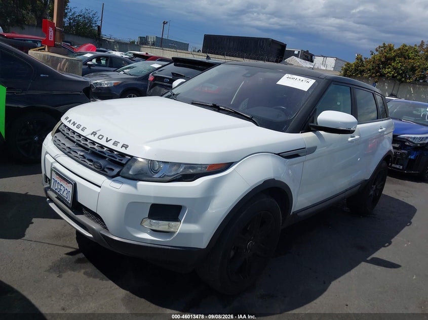 Vin: salvp2bg0dh812132, lot: 46512854, land rover range rover evoque pure 20132