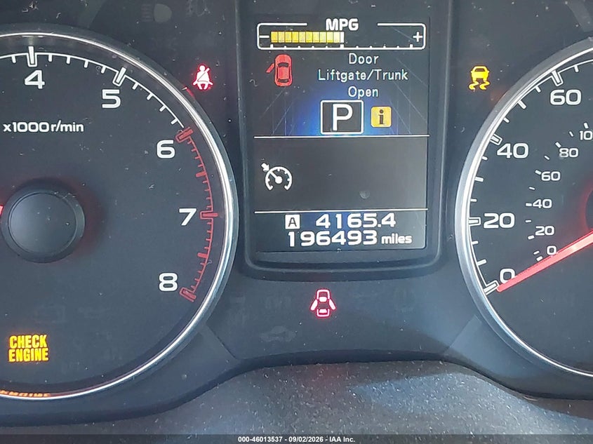 SUBARU LEGACY 2013 VIN 4S3BMBK60D3022787