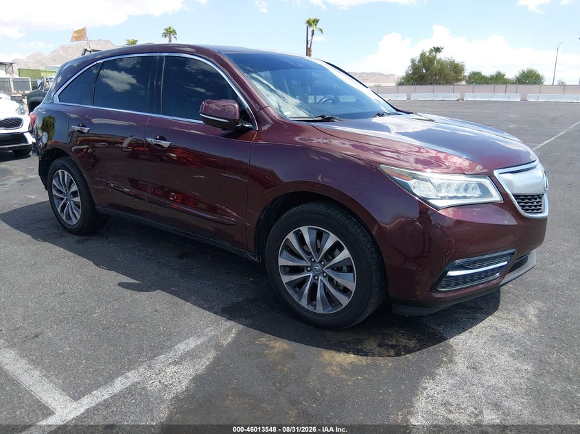 Vin: 5fryd3h41eb011516, lot: 46512924, acura mdx technology package 2014 img_1