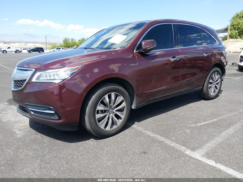 Vin: 5fryd3h41eb011516, lot: 46512924, acura mdx technology package 20142