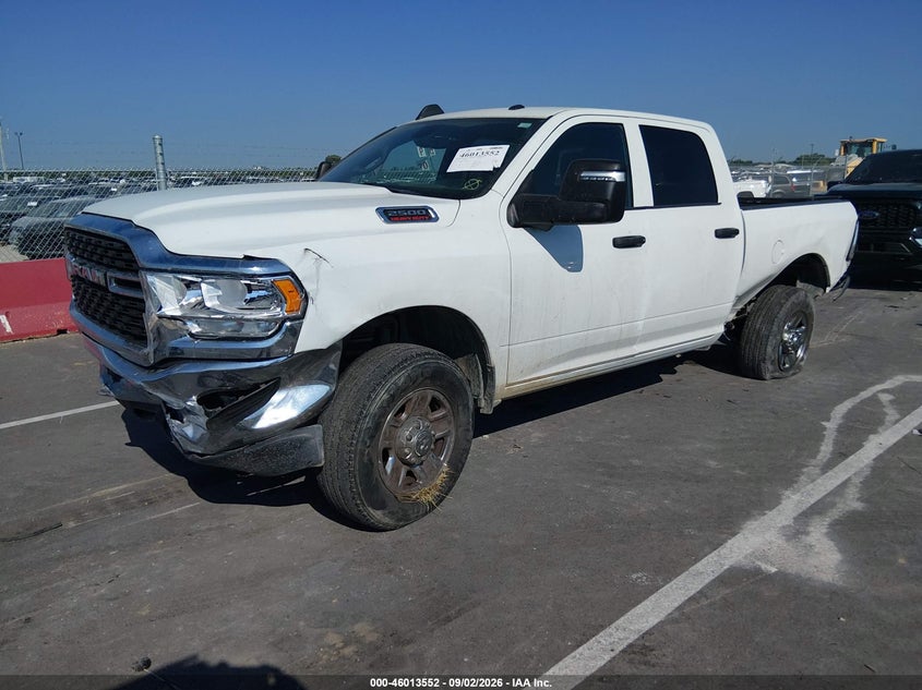 Vin: 3c6ur5cj8pg536524, lot: 46512928, ram 2500 tradesman  4x4 6'4 box 20232