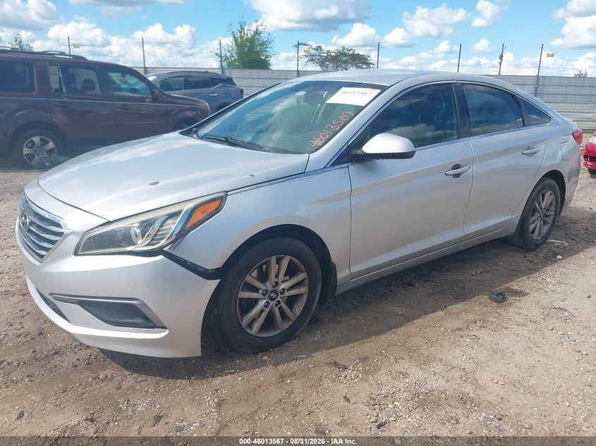 Vin: 5npe24af8gh337037, lot: 46512943, hyundai sonata se 20162
