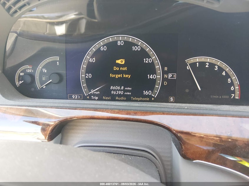 MERCEDES-BENZ S 600 2007 VIN WDDNG76X07A073104