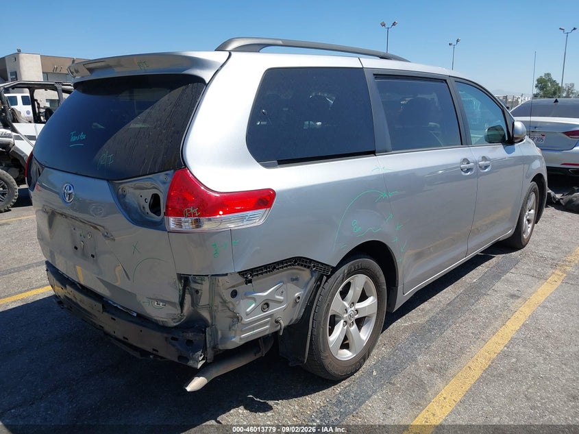 2013 TOYOTA SIENNA VAN 3.5L V-6 DOHC, VVT, REGULAR , 266HP