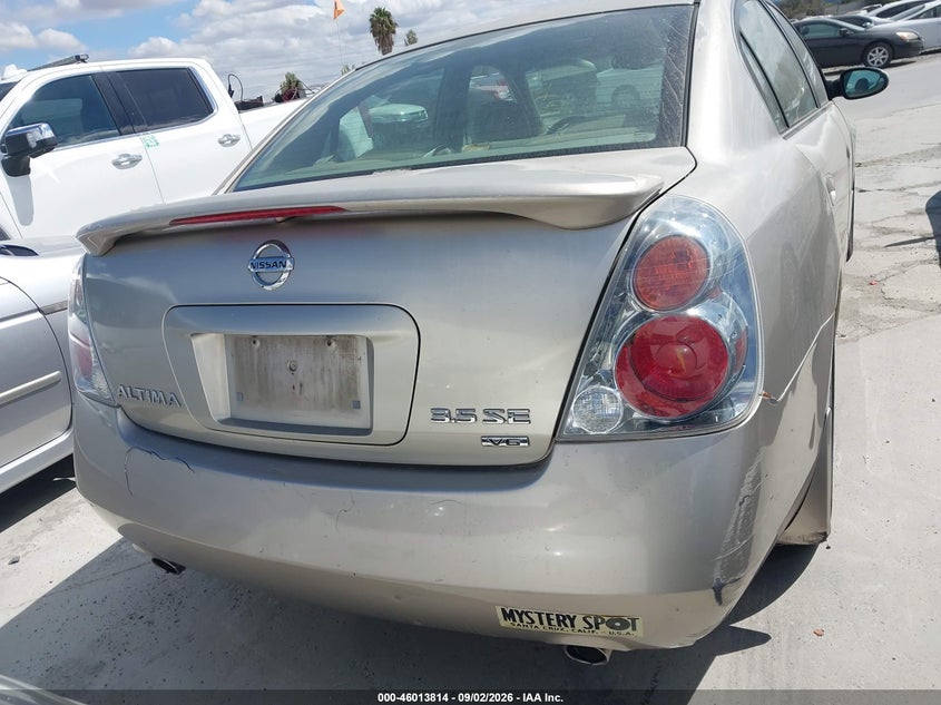 2005 NISSAN ALTIMA SEDAN 3.5L V-6 DOHC, VVT, PREMIUM , 250HP