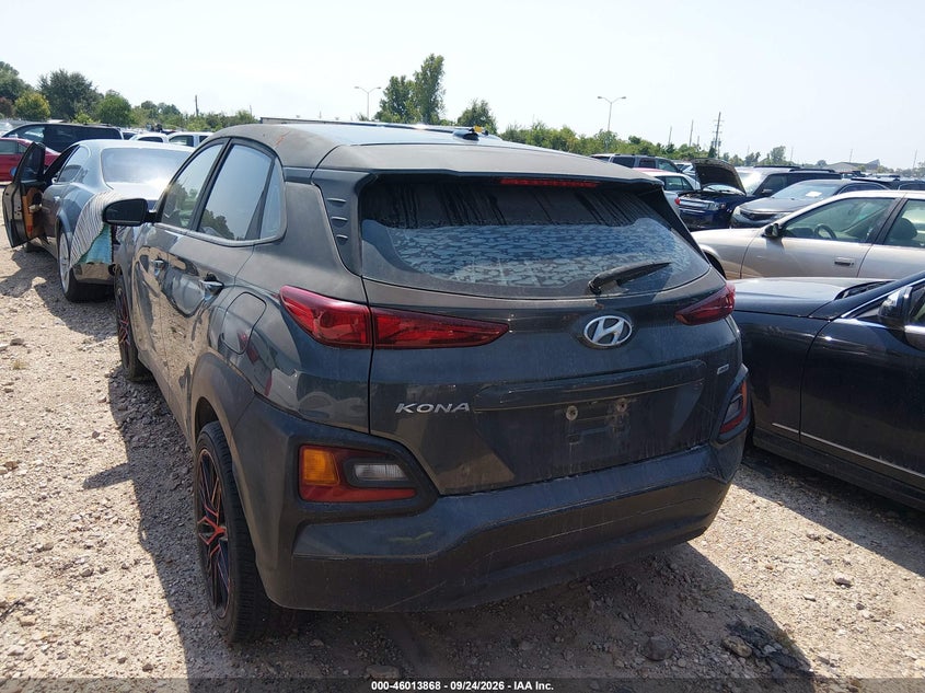 Vin: km8k1caa7ju094172, lot: 46513244, hyundai kona se 20183