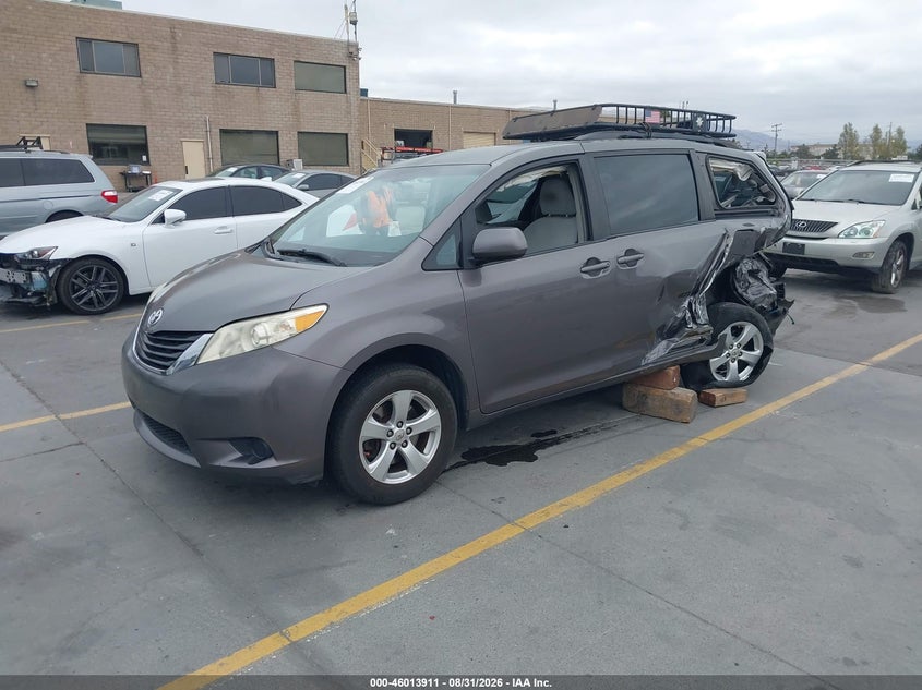 2011 Toyota Sienna, Left Rear, IAAI, VIN 5TDKK3DC2BS056868 — photo 2