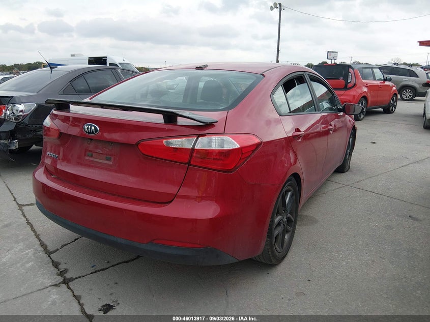Vin: knafk4a62g5620051, lot: 46513308, kia forte lx 20164