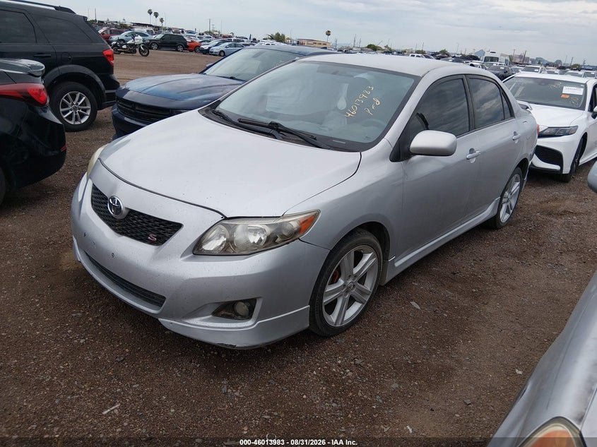 2009 Toyota Corolla, Звичайний знос, IAAI, VIN 1NXBU40EX9Z056142 — фото 2