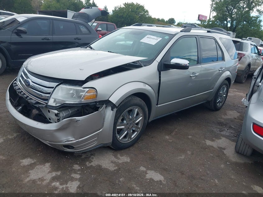 2008 Ford Taurus X, Левый бок, IAAI, VIN 1FMDK06W48GA45478 — фото 2