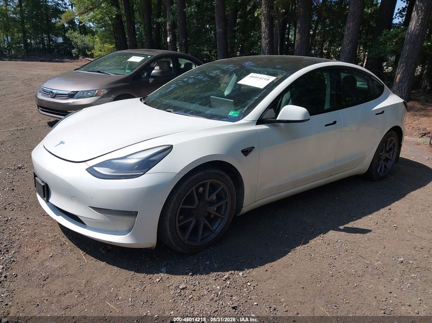 2021 TESLA MODEL 3 auction photo 2