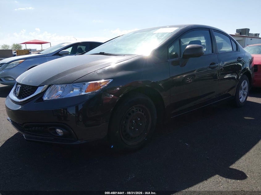 2013 Honda Civic, Normal Wear & Tear, IAAI, VIN 2HGFB2F5XDH584008 — photo 2