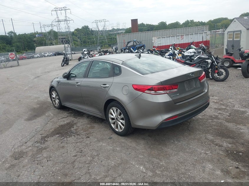 Vin: 5xxgt4l39gg040444, lot: 46513835, kia optima lx 20163