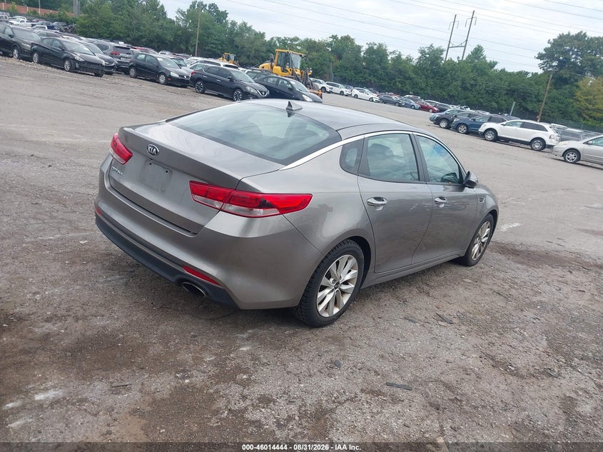 Vin: 5xxgt4l39gg040444, lot: 46513835, kia optima lx 20164