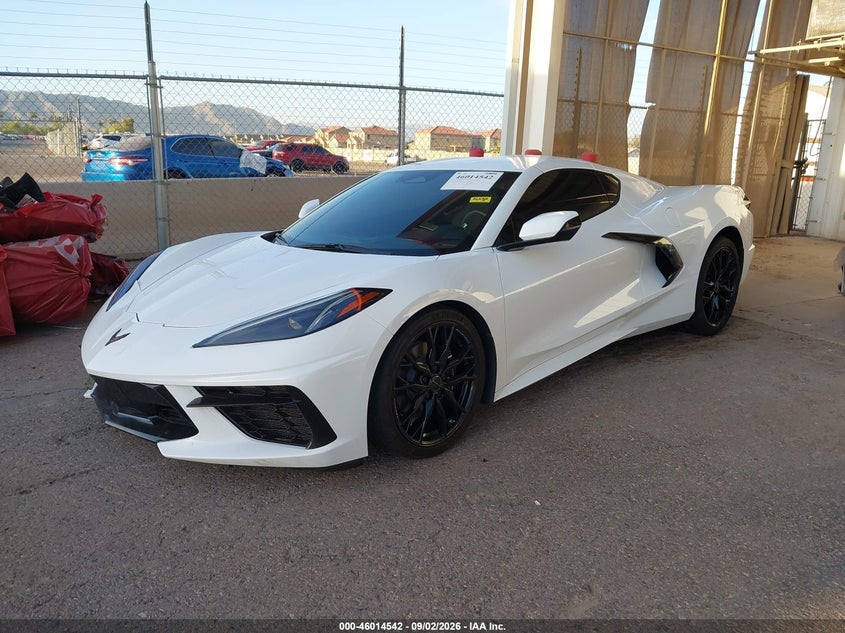 Vin: 1g1ya2d45s5106290, lot: 46513933, chevrolet corvette stingray rwd  1lt 20252