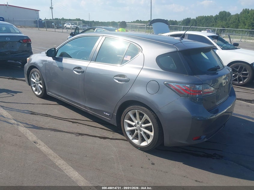 LEXUS CT 200H 2012 VIN JTHKD5BH0C2050921