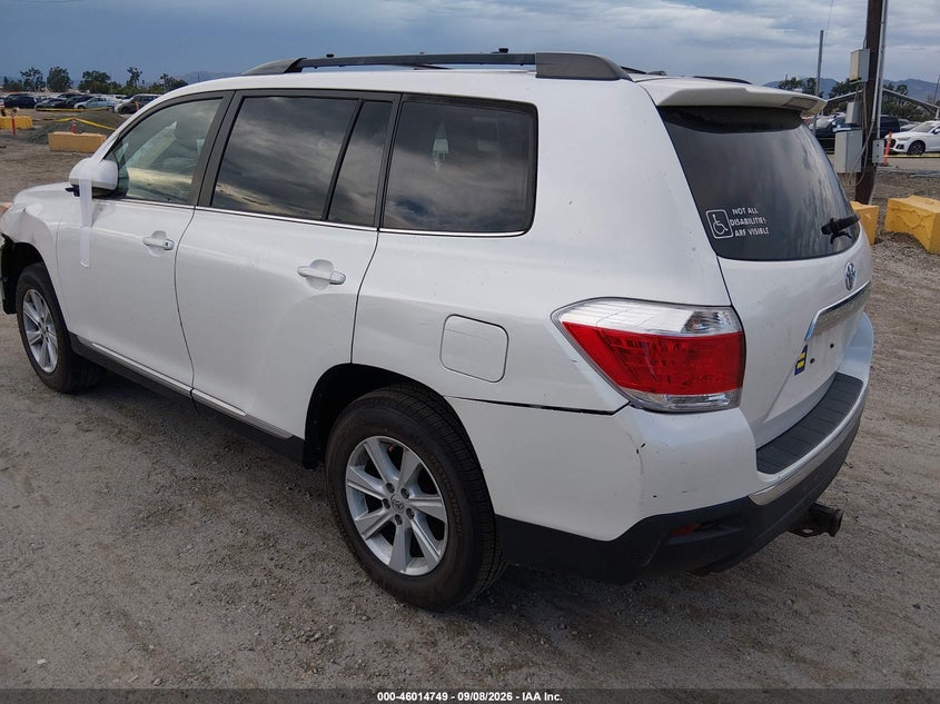 Vin: 5tdbk3eh2bs055715, lot: 46514140, toyota highlander se v6 20113