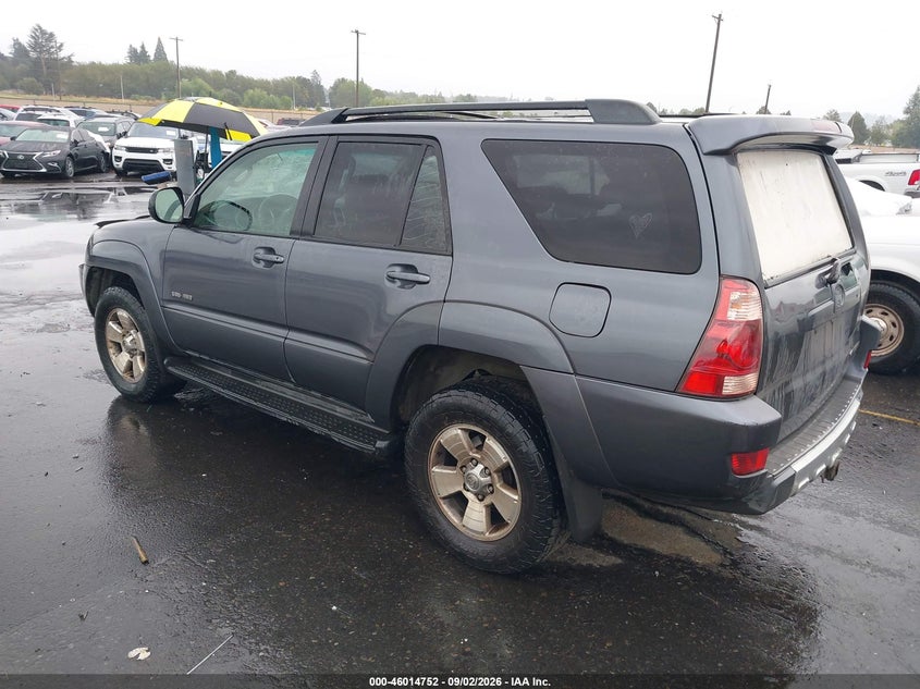 2003 TOYOTA 4RUNNER SPORT UTILITY VEHICLE 4.0L V-6 DOHC, VVT, PREMIUM , 245HP