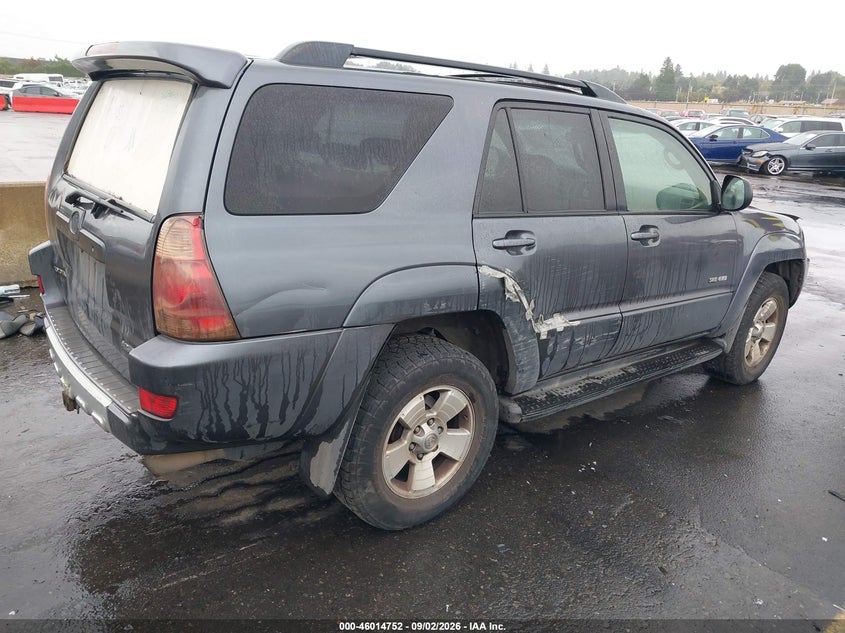 2003 TOYOTA 4RUNNER SPORT UTILITY VEHICLE 4.0L V-6 DOHC, VVT, PREMIUM , 245HP