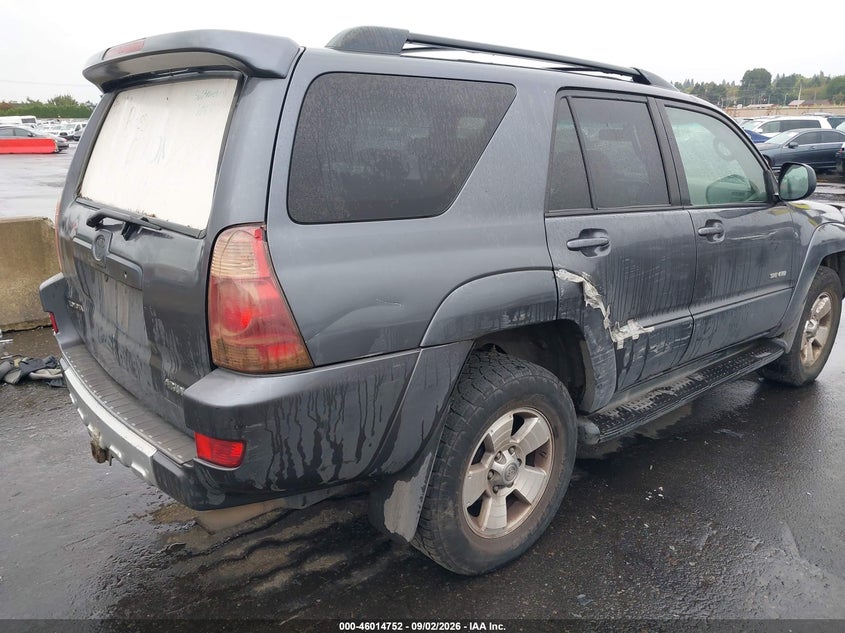 2003 TOYOTA 4RUNNER SPORT UTILITY VEHICLE 4.0L V-6 DOHC, VVT, PREMIUM , 245HP