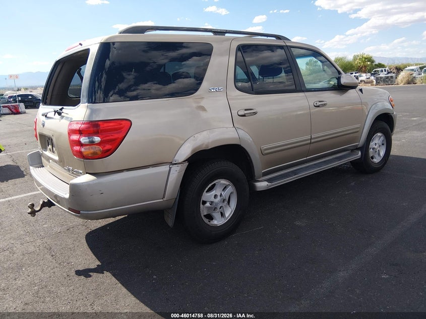 2004 TOYOTA SEQUOIA SPORT UTILITY VEHICLE 4.7L V-8 DOHC, 240HP