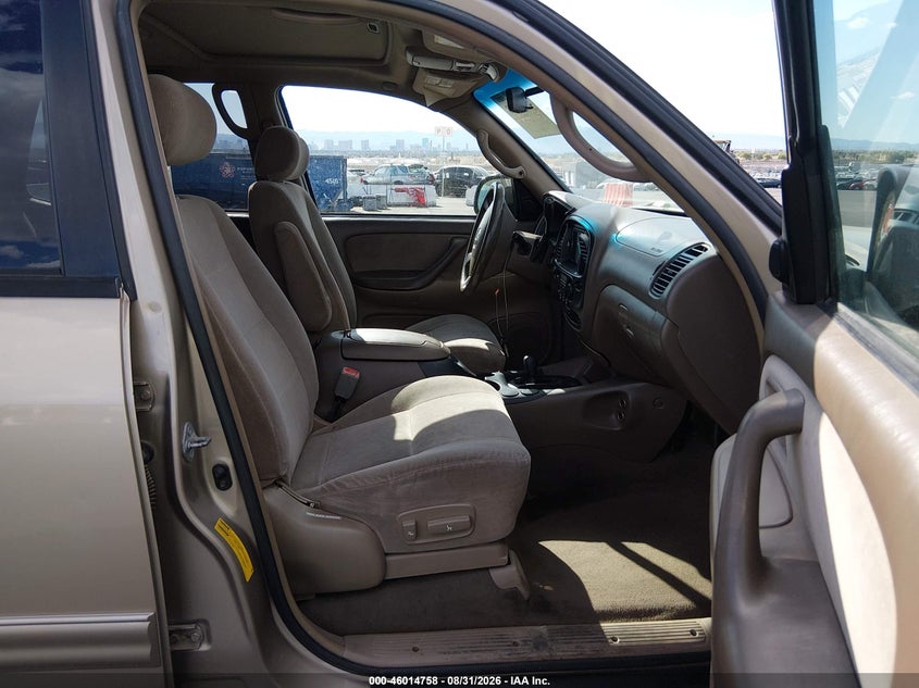 2004 TOYOTA SEQUOIA SPORT UTILITY VEHICLE 4.7L V-8 DOHC, 240HP