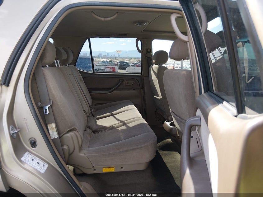 2004 TOYOTA SEQUOIA SPORT UTILITY VEHICLE 4.7L V-8 DOHC, 240HP