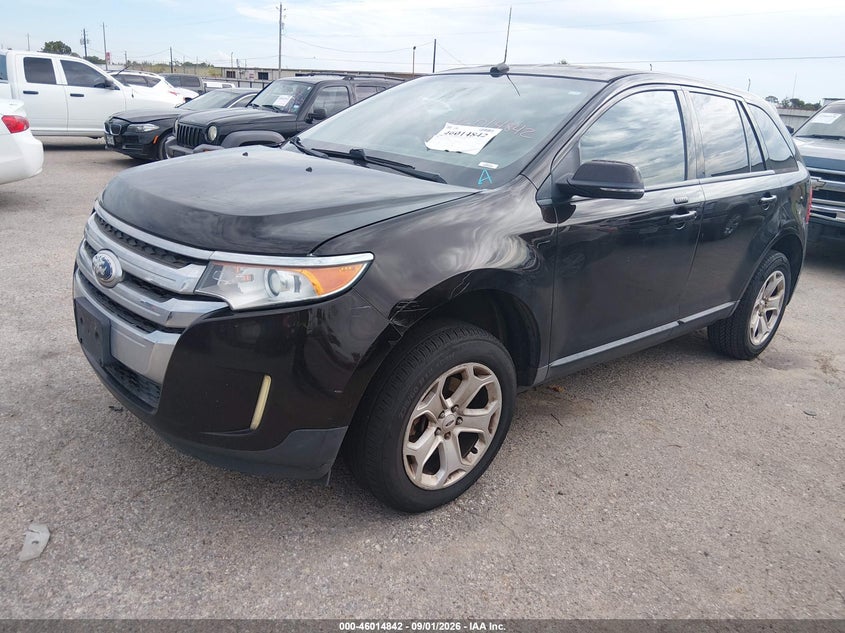 Vin: 2fmdk3jc8dbc66002, lot: 46514233, ford edge sel 20132