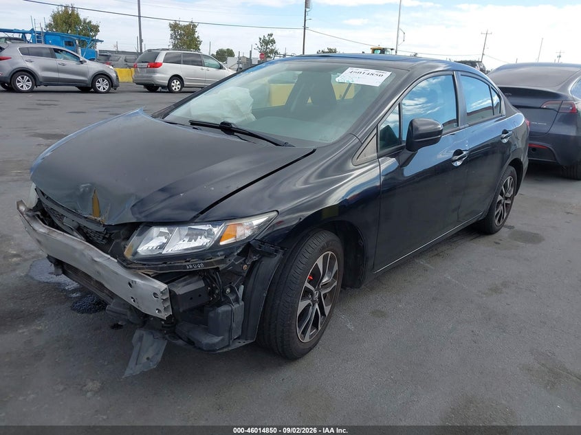 2015 Honda Civic Ex, Угон, IAAI, VIN 19XFB2F85FE261279 — фото 2