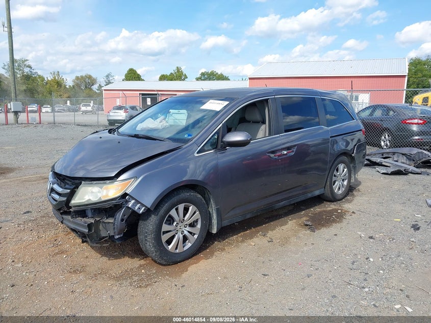 Vin: 5fnrl5h49eb112856, lot: 46514245, honda odyssey ex 20142