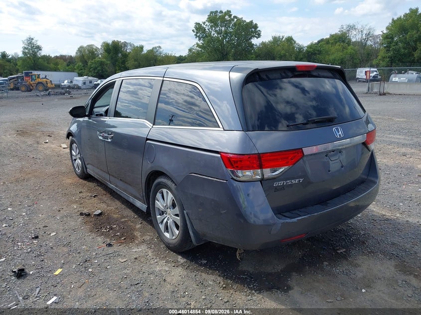 Vin: 5fnrl5h49eb112856, lot: 46514245, honda odyssey ex 20143