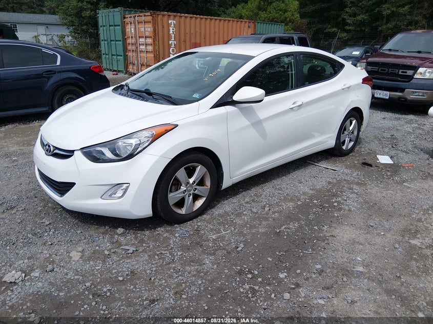 2013 Hyundai Elantra, Звичайний знос, IAAI, VIN 5NPDH4AE0DH409054 — фото 2