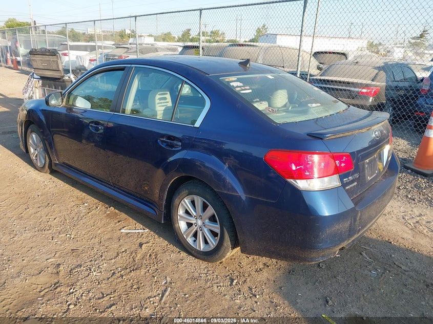 2011 SUBARU LEGACY auction photo 3