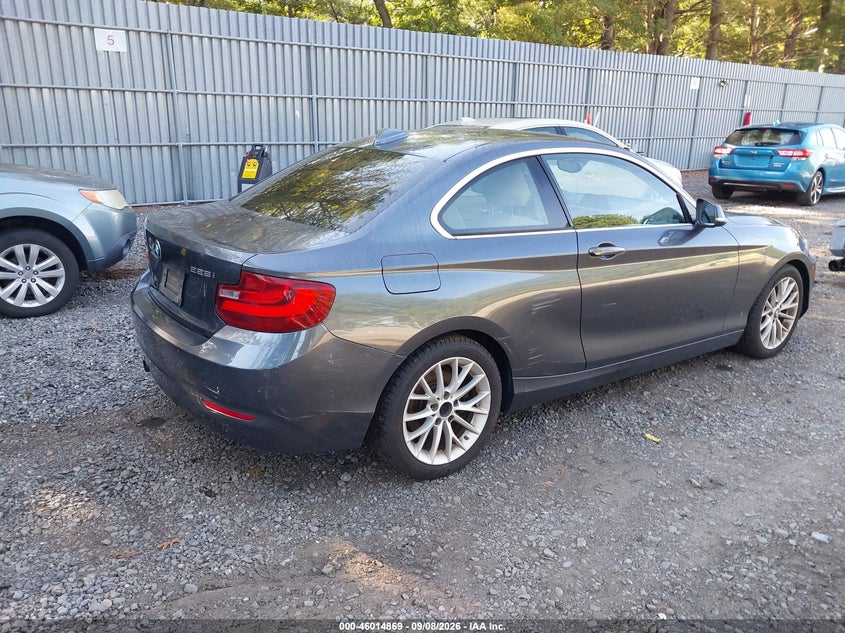 Vin: wba1f5c52fvw98286, lot: 46514260, bmw 228i 20154
