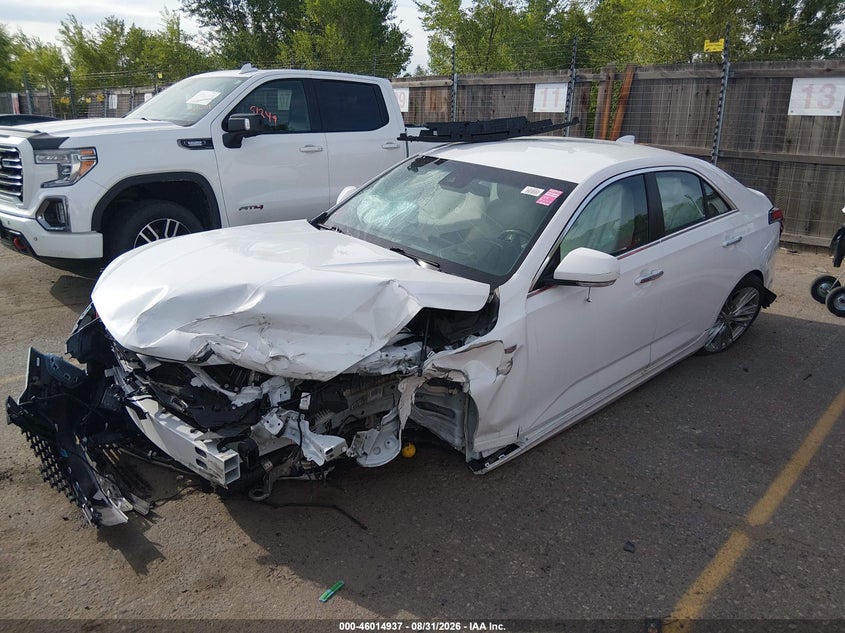 2022 Cadillac CT4, Front End, IAAI, VIN 1G6DB5RK4N0120102 — photo 2