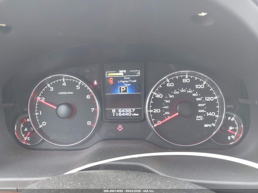 2013 SUBARU OUTBACK SPORT UTILITY VEHICLE 2.5L H-4 DOHC, VVT, REGULAR , 173HP