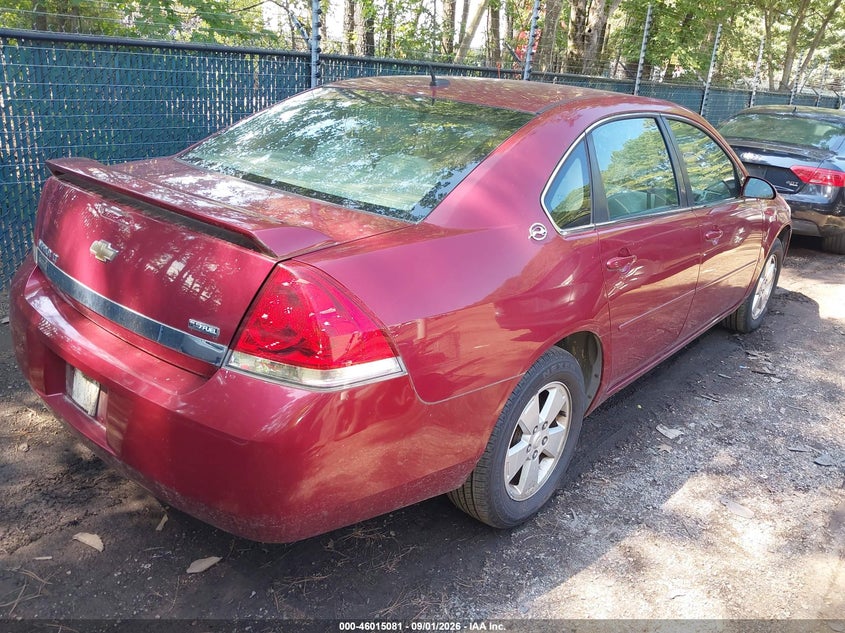 2008 CHEVROLET IMPALA SEDAN 3.5L V-6 VVT, 211HP