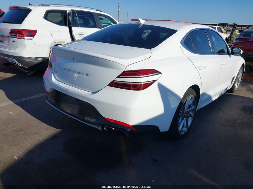 Vin: kmtg34ta2nu095096, lot: 46514549, genesis g70 2.0t rwd 20224