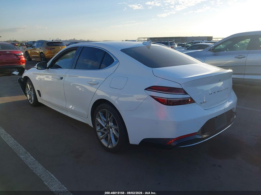 Vin: kmtg34ta2nu095096, lot: 46514549, genesis g70 2.0t rwd 20223