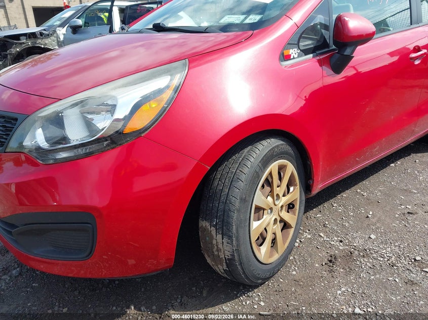 2013 KIA RIO SEDAN 1.6L I-4 DI, DOHC, VVT, REGULAR , 138HP