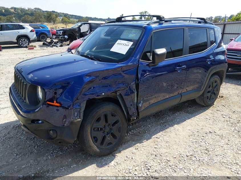 Vin: zaccjbab5jph73452, lot: 46514660, jeep renegade upland edition 4x4 20182