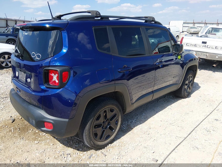 Vin: zaccjbab5jph73452, lot: 46514660, jeep renegade upland edition 4x4 20184