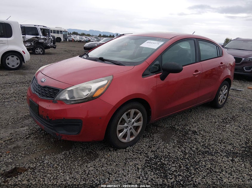 Vin: knadm4a30e6399547, lot: 46514662, kia rio lx 20142