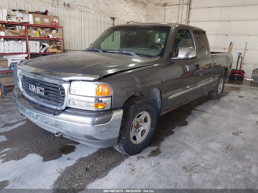 2001 GMC Sierra, Звичайний знос, IAAI, VIN 1GTEK19TX1E157428 — фото 2